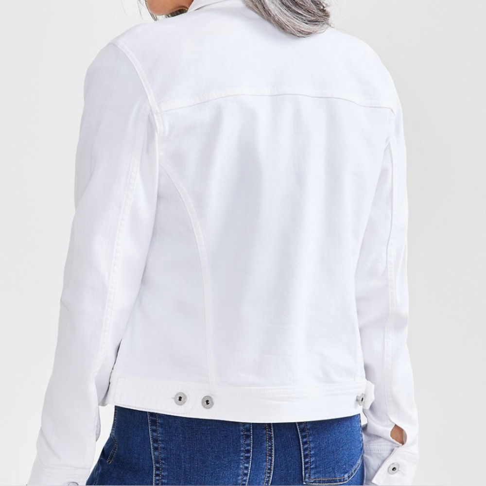Style & Co Petite Classic Denim Jacket. - Picture 6 of 9
